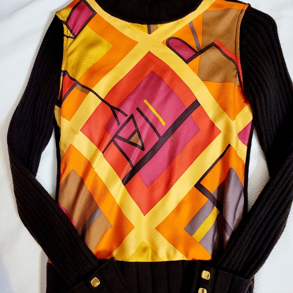 Fendi vintage style, multi colors sweater